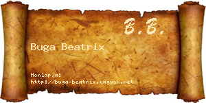 Buga Beatrix névjegykártya